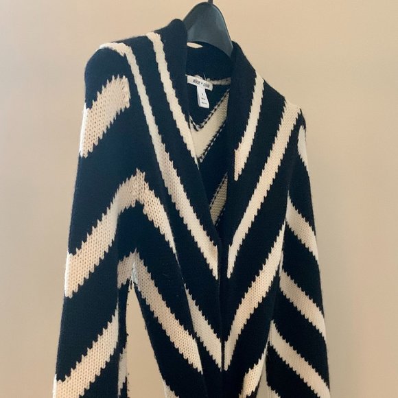 Alice & Olivia Chevron Tie Sweater - Picture 5 of 12